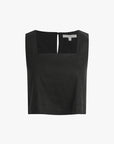 The Linen Abby Top by itself front