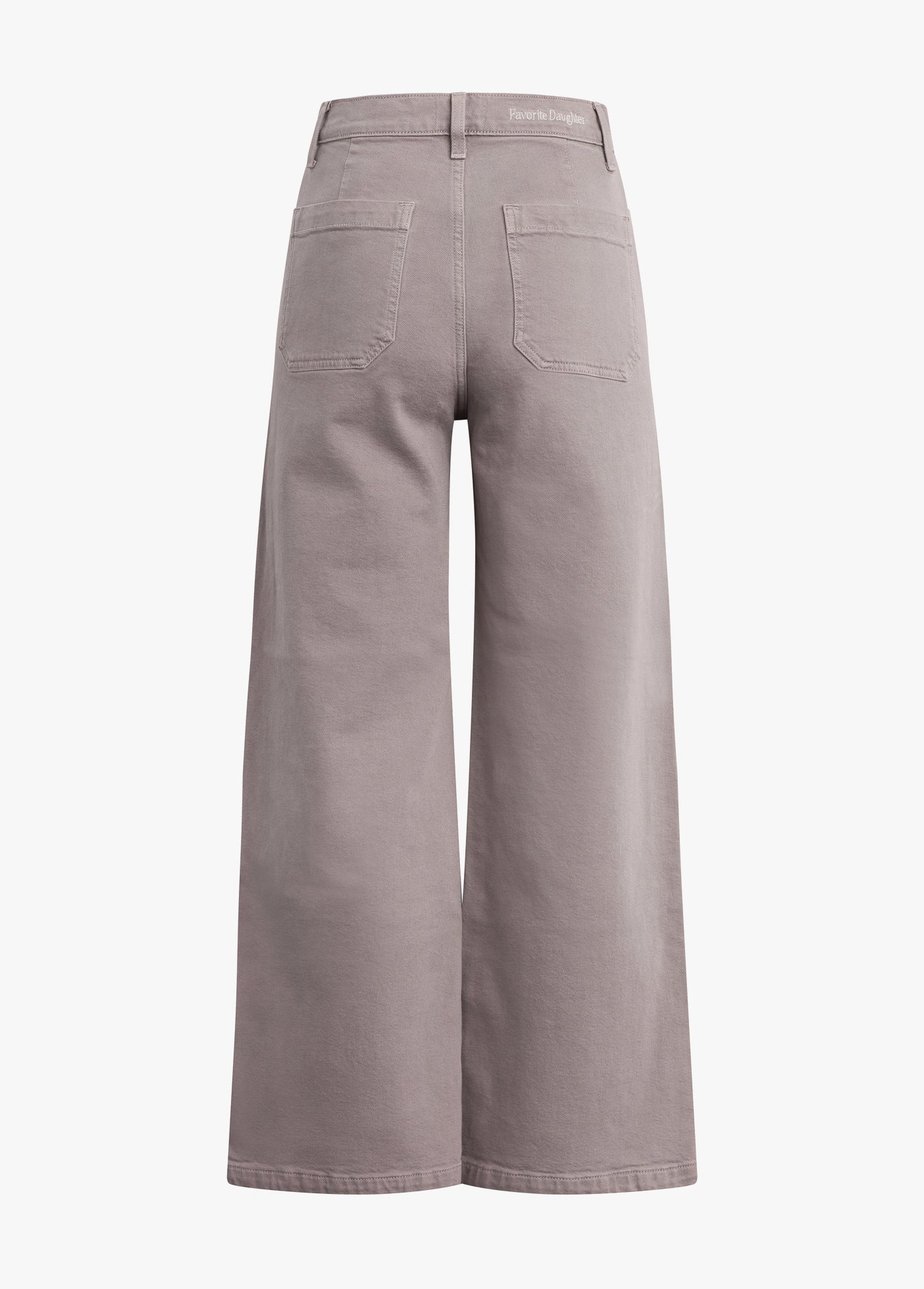 The Mischa Super High Rise Wide Leg Jean by itself back