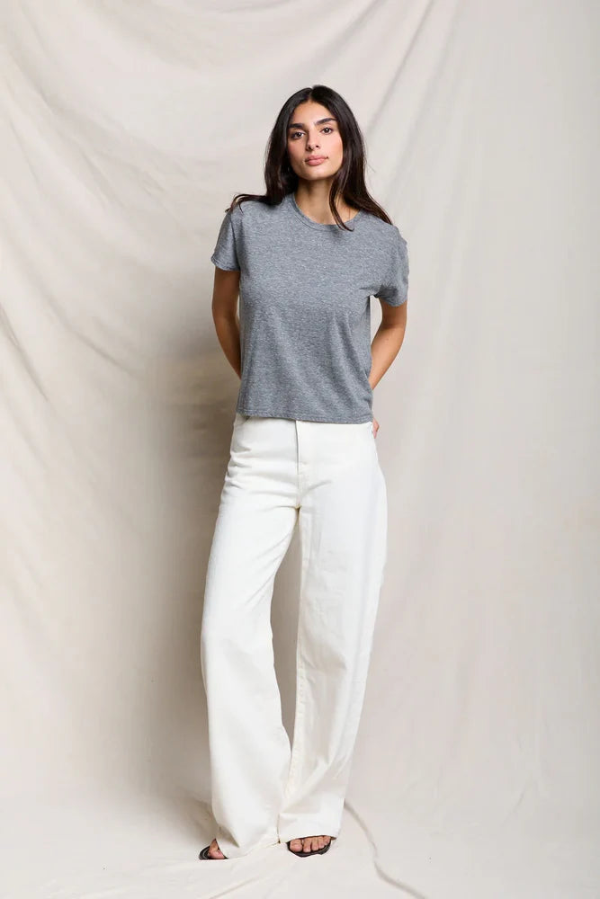 Harley Cotton Boxy Crewneck Tee full body front