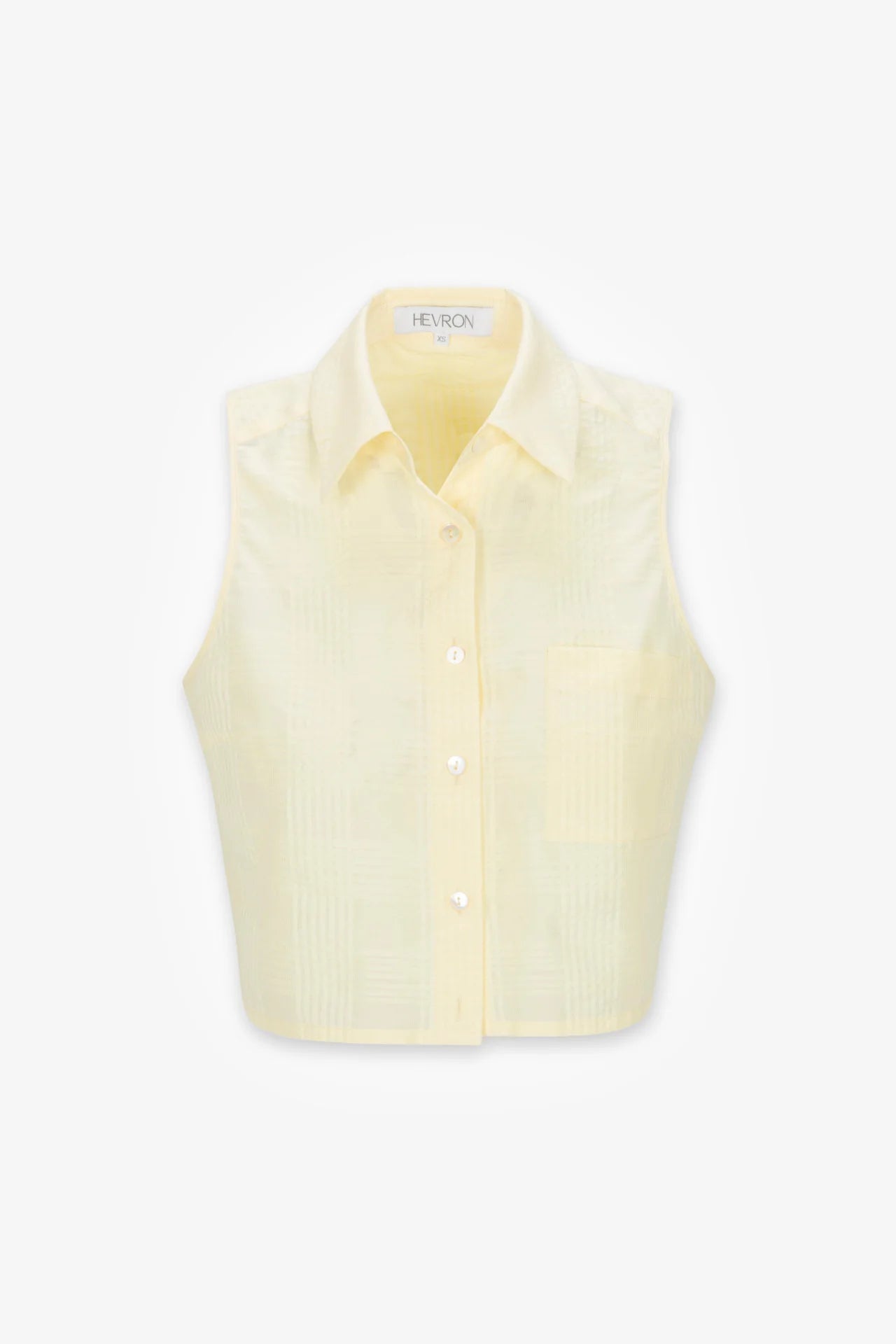 Katja Top Plaid by itself front