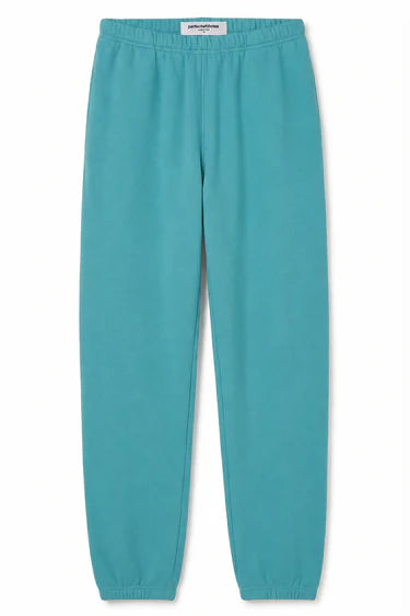 Johnny Sweatpant in Teal Blue front view on white background