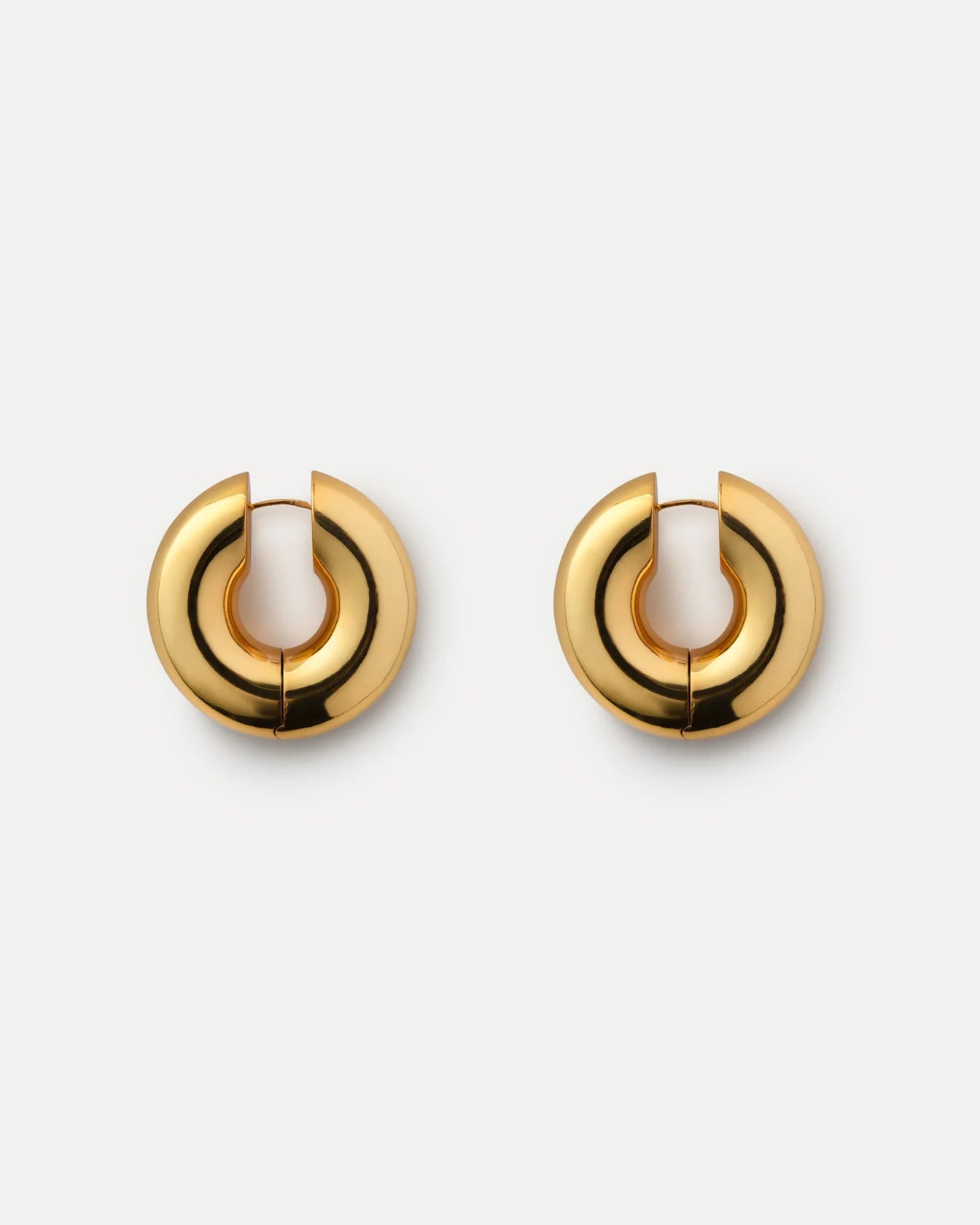 Jumbo Devon Hoop Earrings side by side