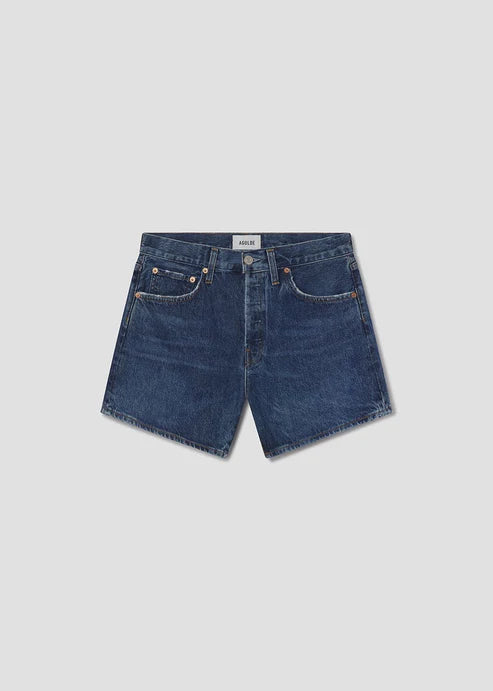 photo of denim shorts on a white background