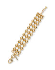 Diana Triple Row Bracelet laid flat