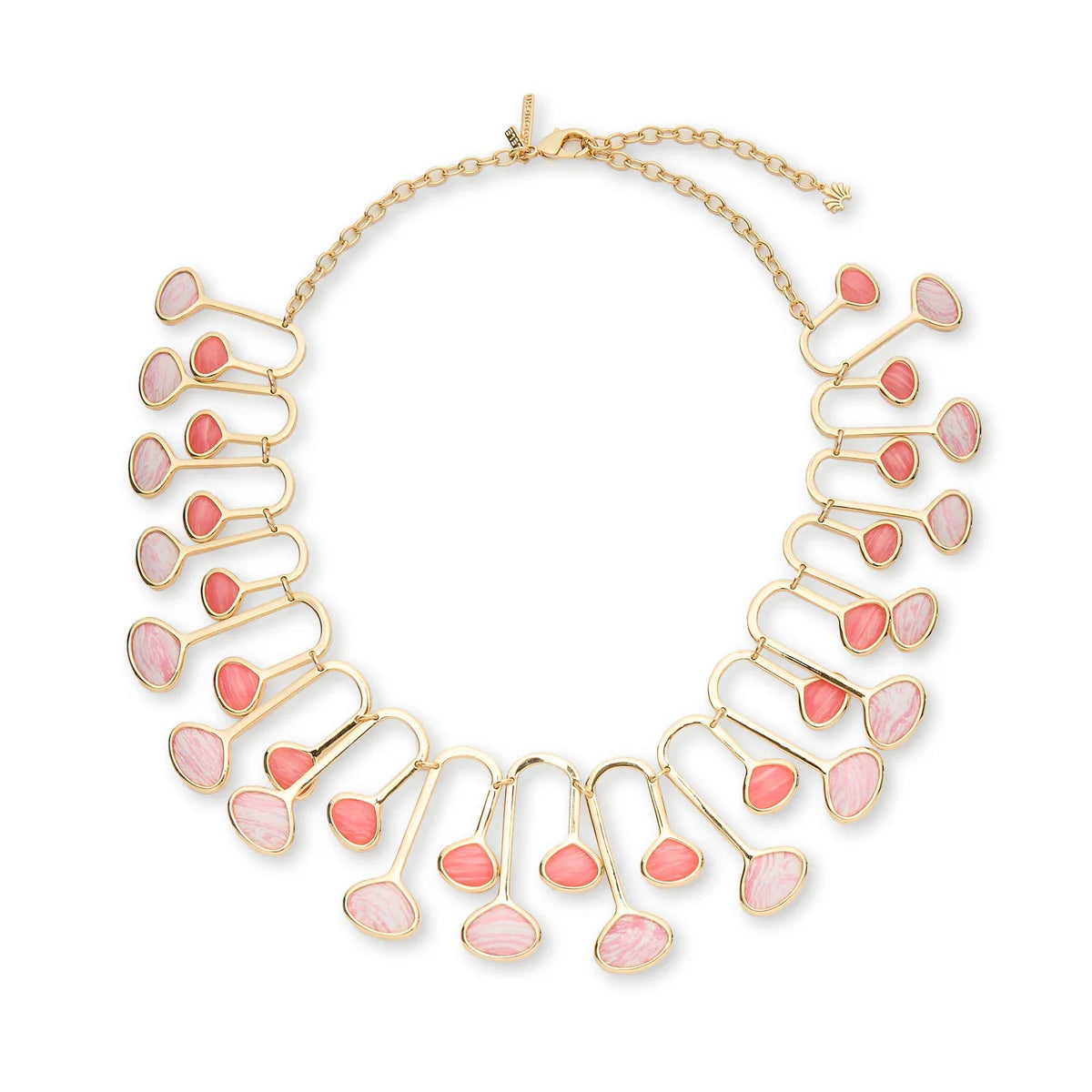Coral Flamingo Necklace by itself