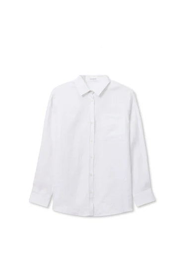 White dress shirt on a white background