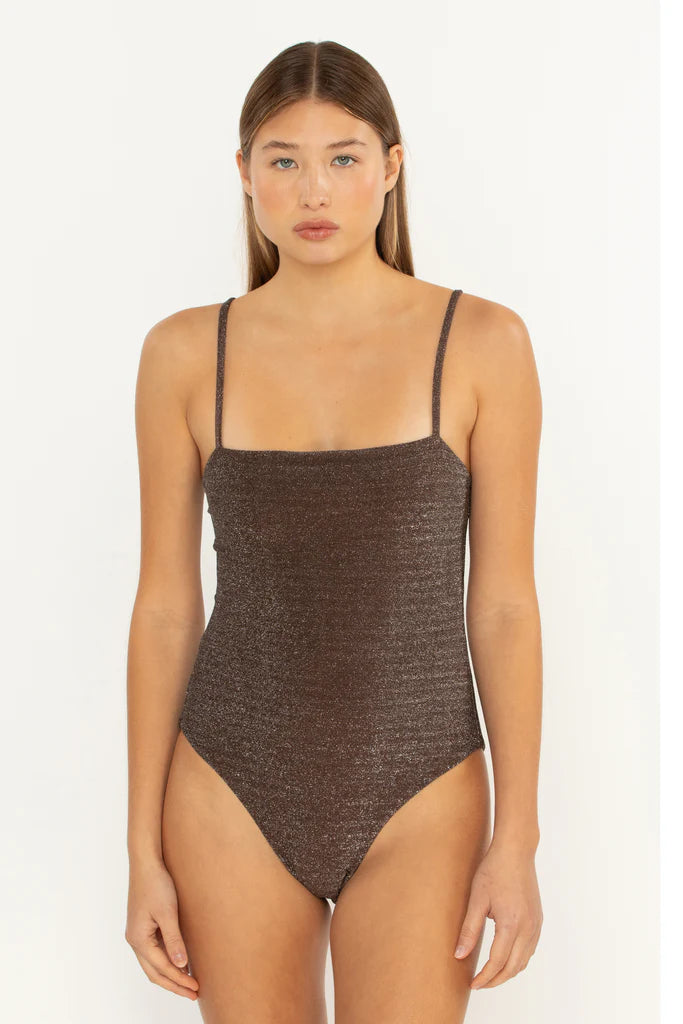 Lurex Malta One Piece Chocolate front