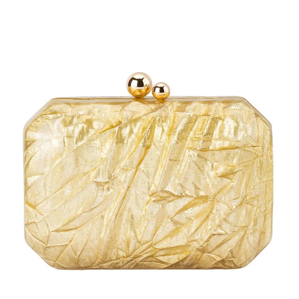 Mateo Metallic Clutch front