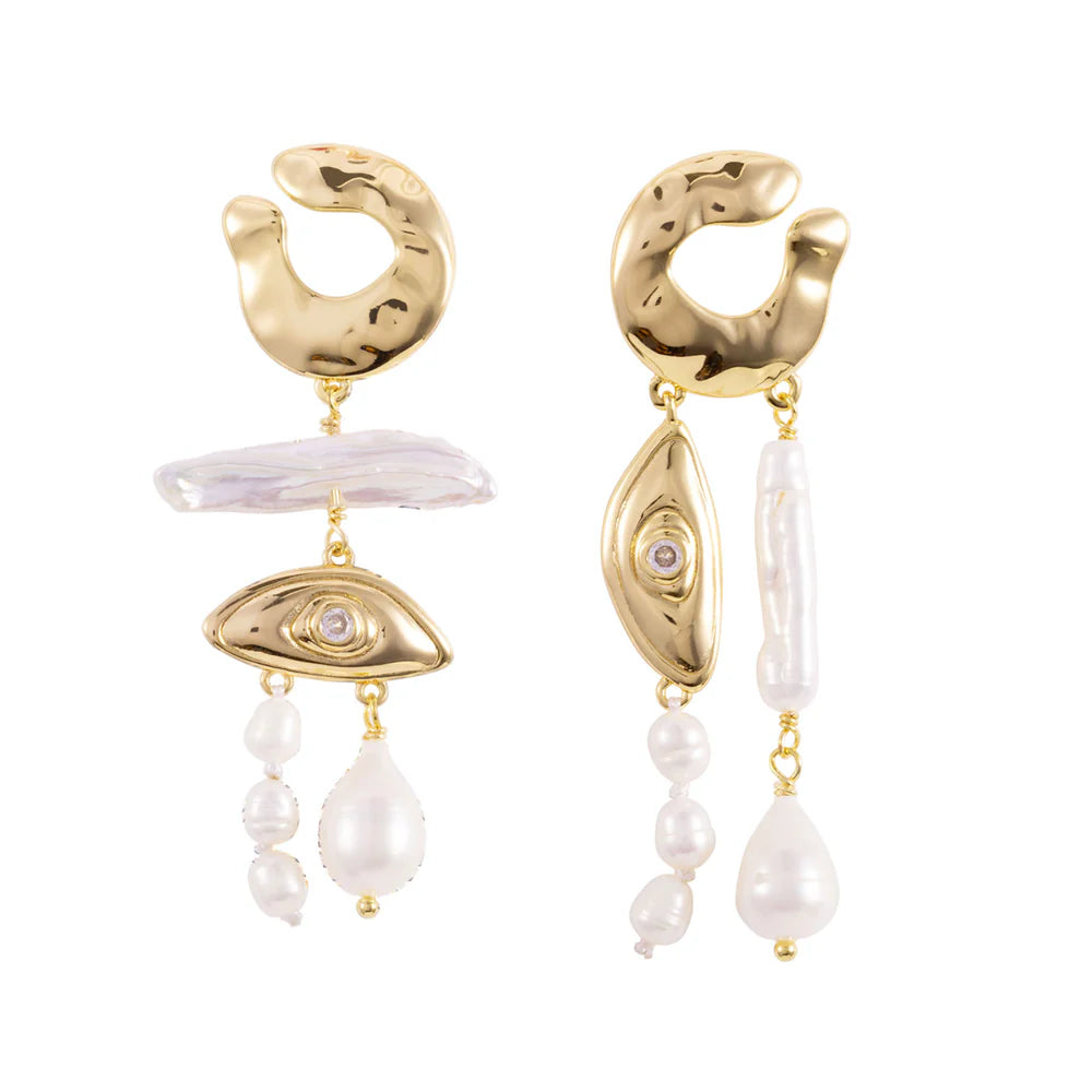 Eva Earrings side by side