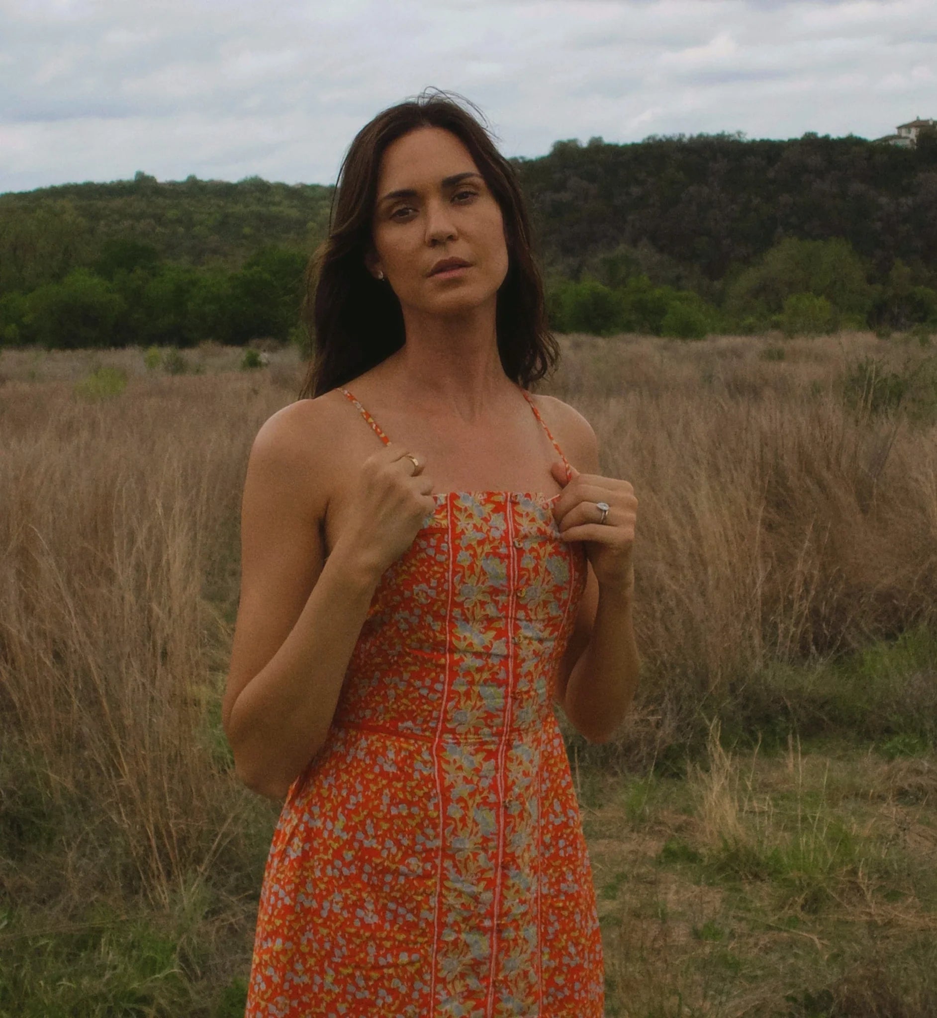 Miralani Midi Dress close up front