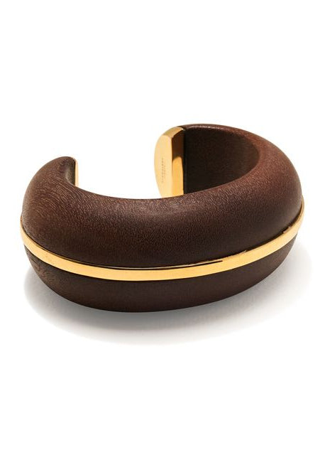 Halo Cuff in Acacia Wood by itself