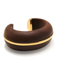 Halo Cuff in Acacia Wood by itself