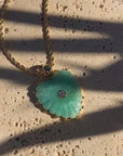 video of a heart charm necklace