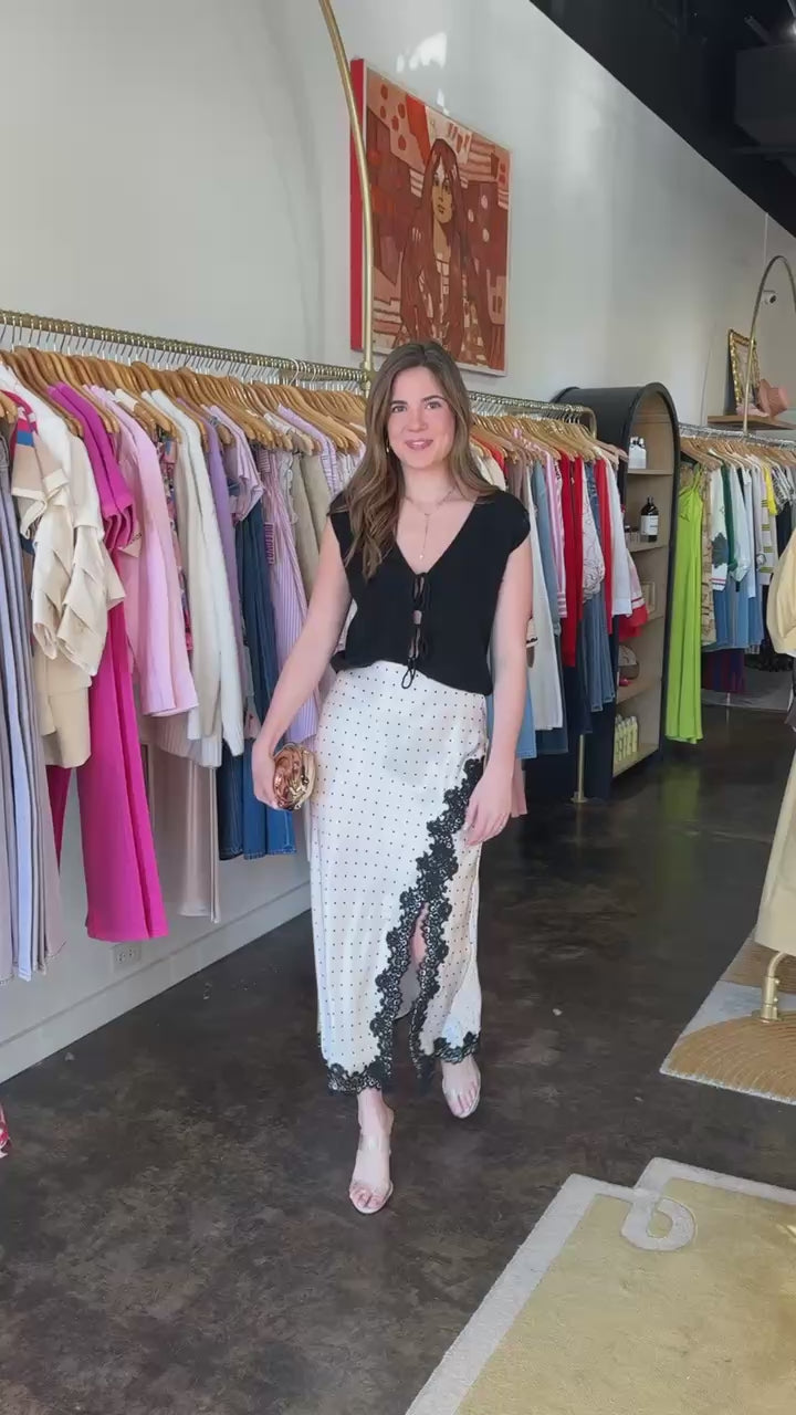 Model showing Beach Bum Waistcoat