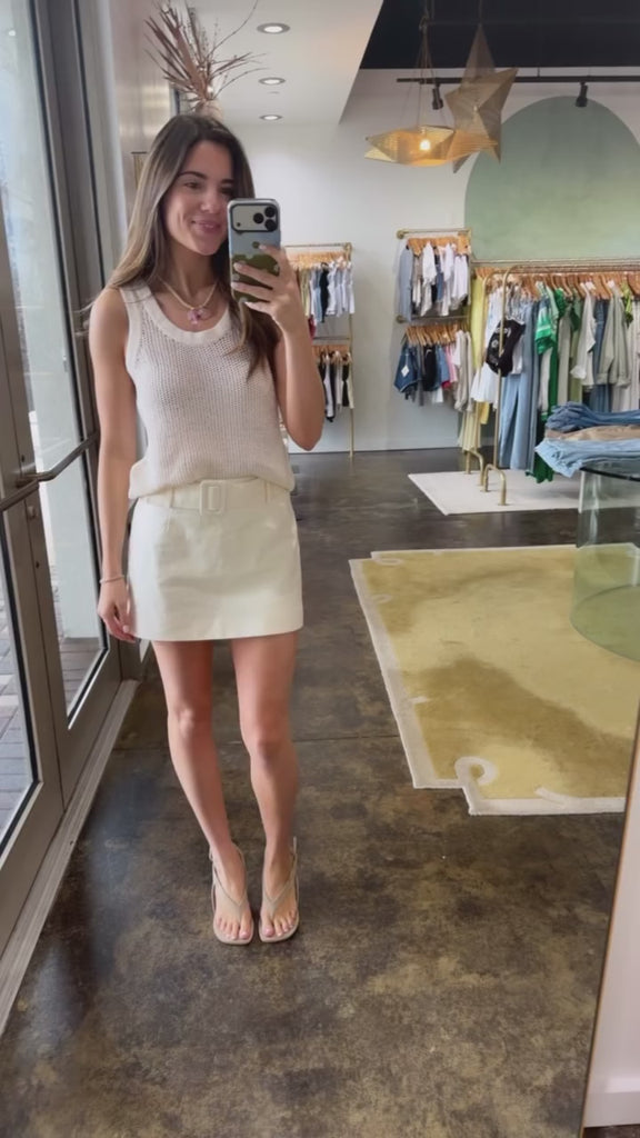 The Farrah Skort with sweater tank