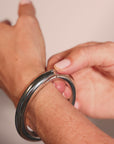video showing how to open and close bracelet bangle