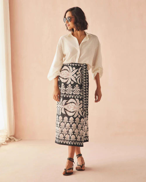 Sammi Midi Skirt front view