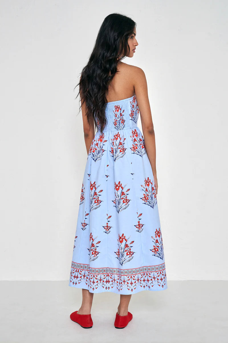 Simona Dress full body back view on model