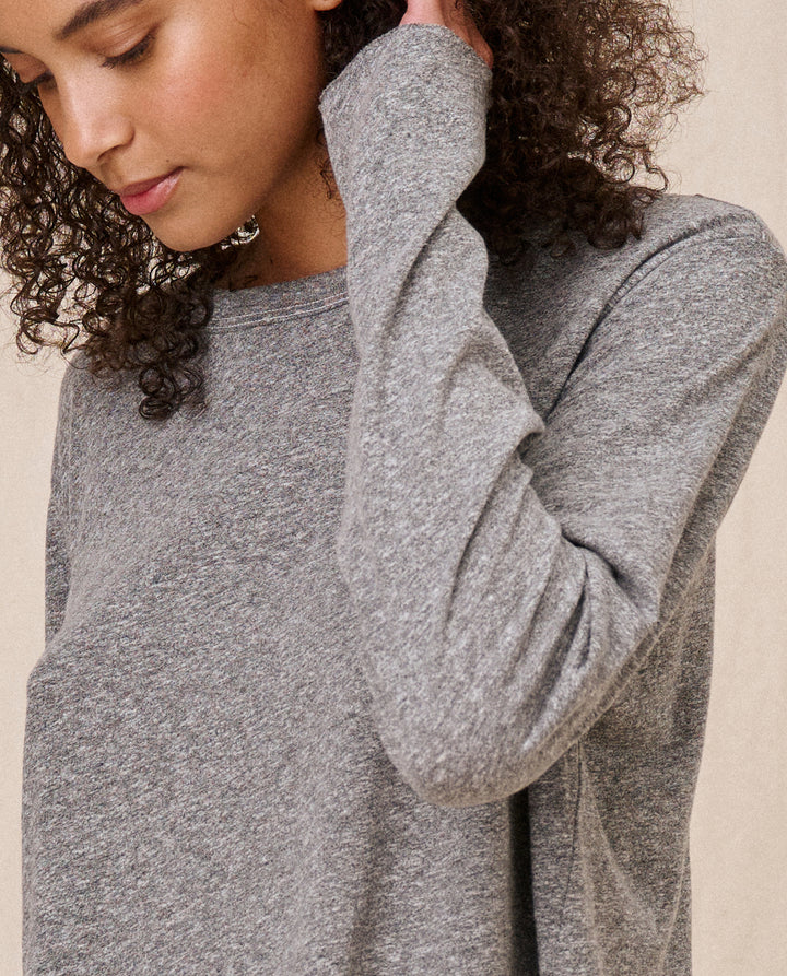 The Long Sleeve Crop Tee close up