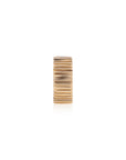 Fluted Gold Wheel Charm