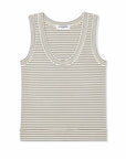 Vicky Stripe Tank front view on white background