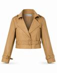 Vida Trench Jacket front view on white background