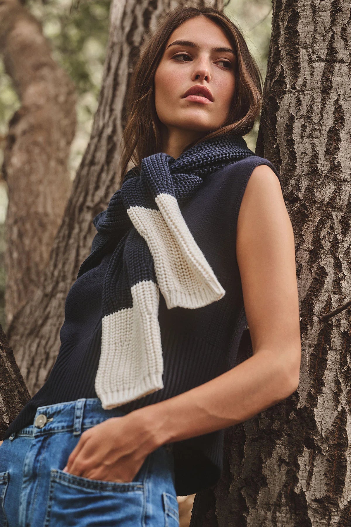 Shay Sweater on shoulders