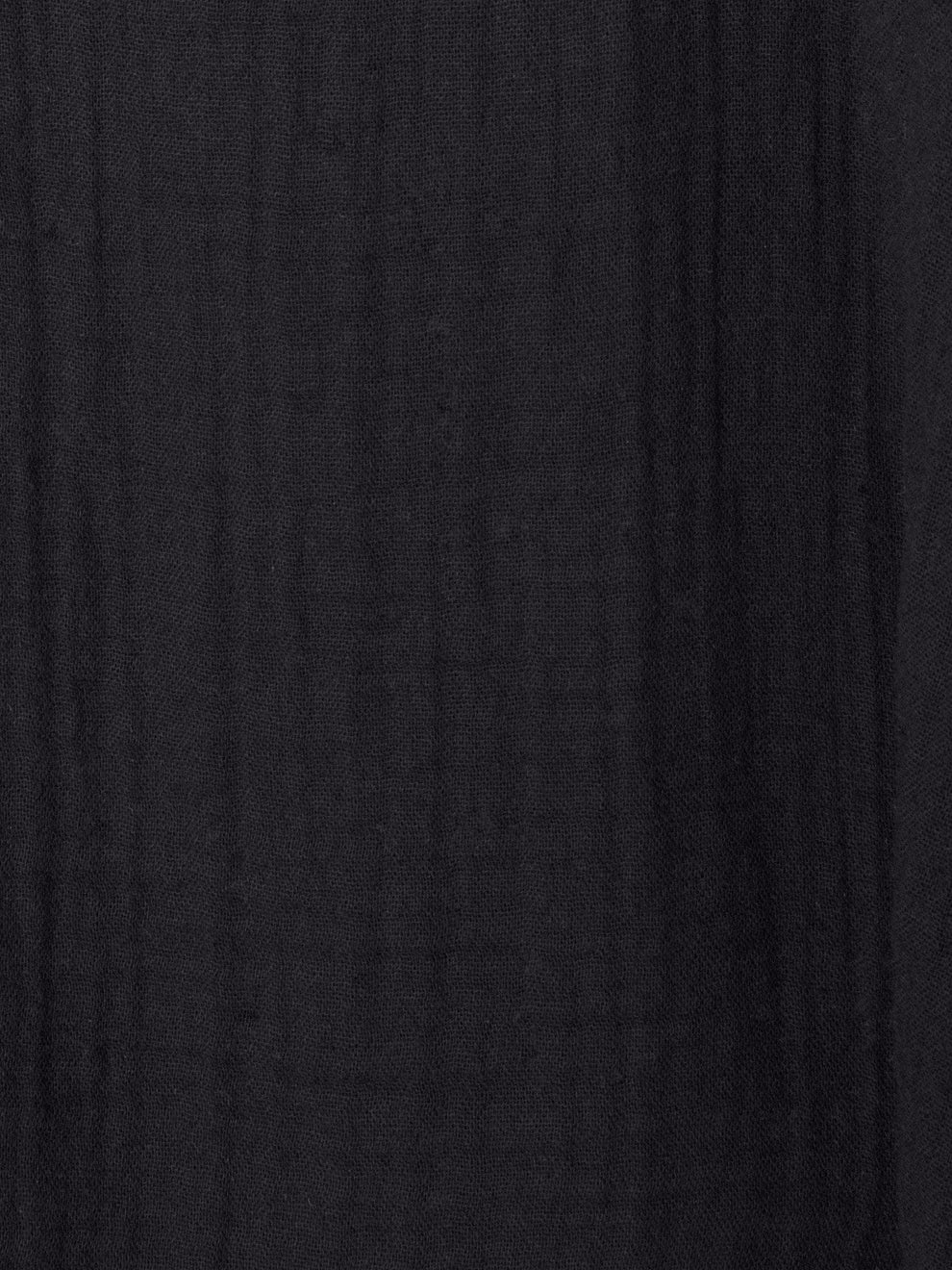 Solid black fabric texture