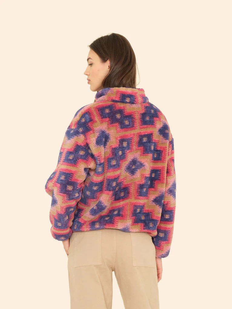 Ridge Pullover Mosiac Tile Print back