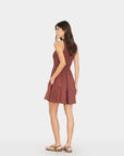 Adobe Brown Florie Dress full body back