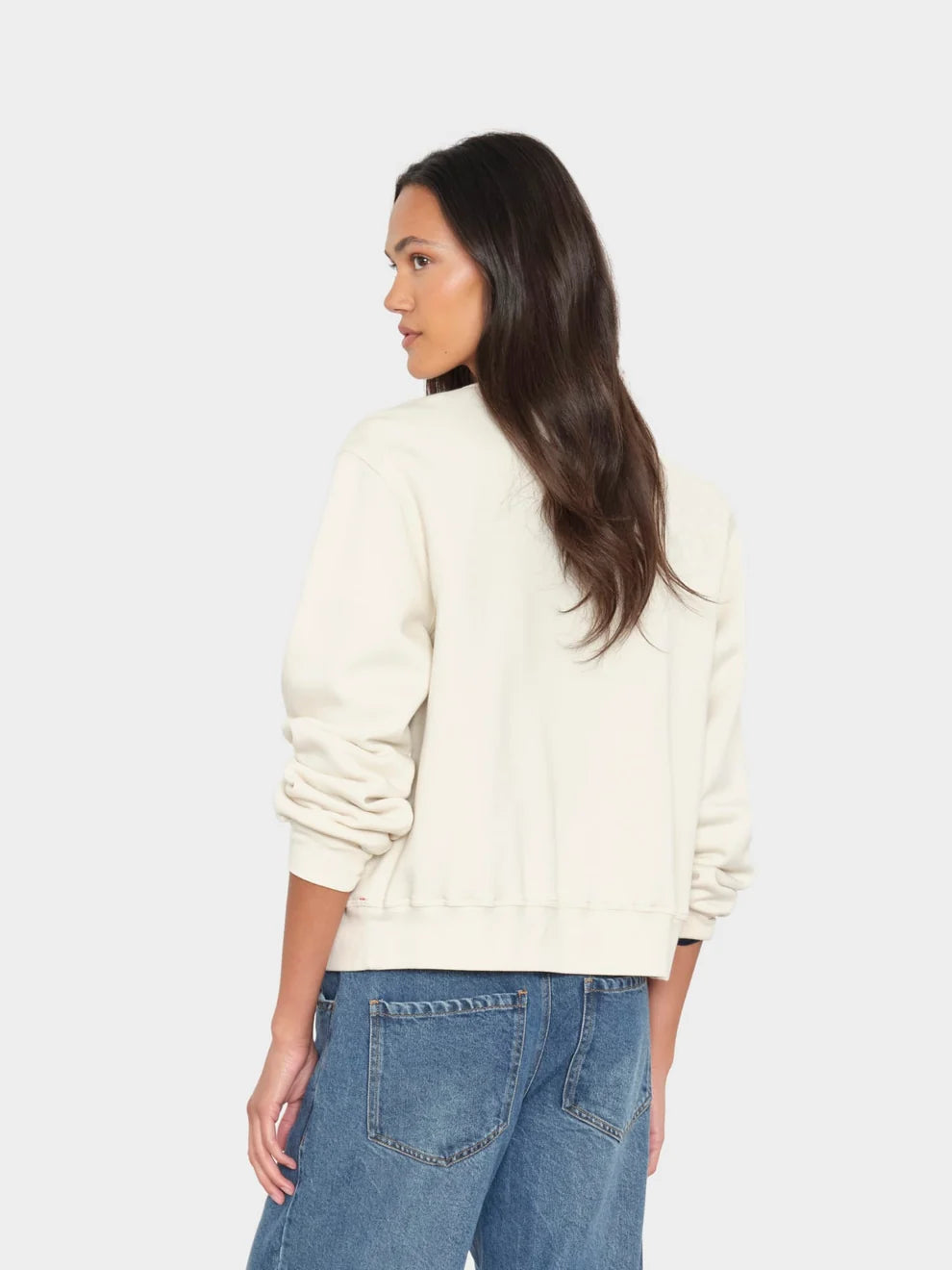Lanna Cardigan back view on model