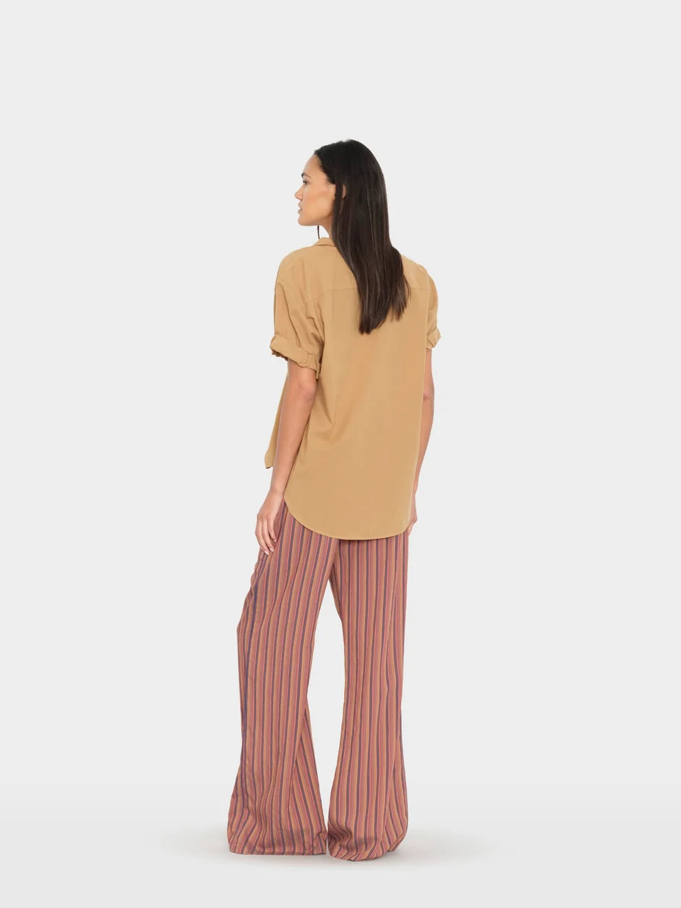 Pippen Pant in Bronze Alloy back view on model